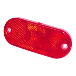 Světlo obrysové zadní červené s odrazkou LED 12/24V s 